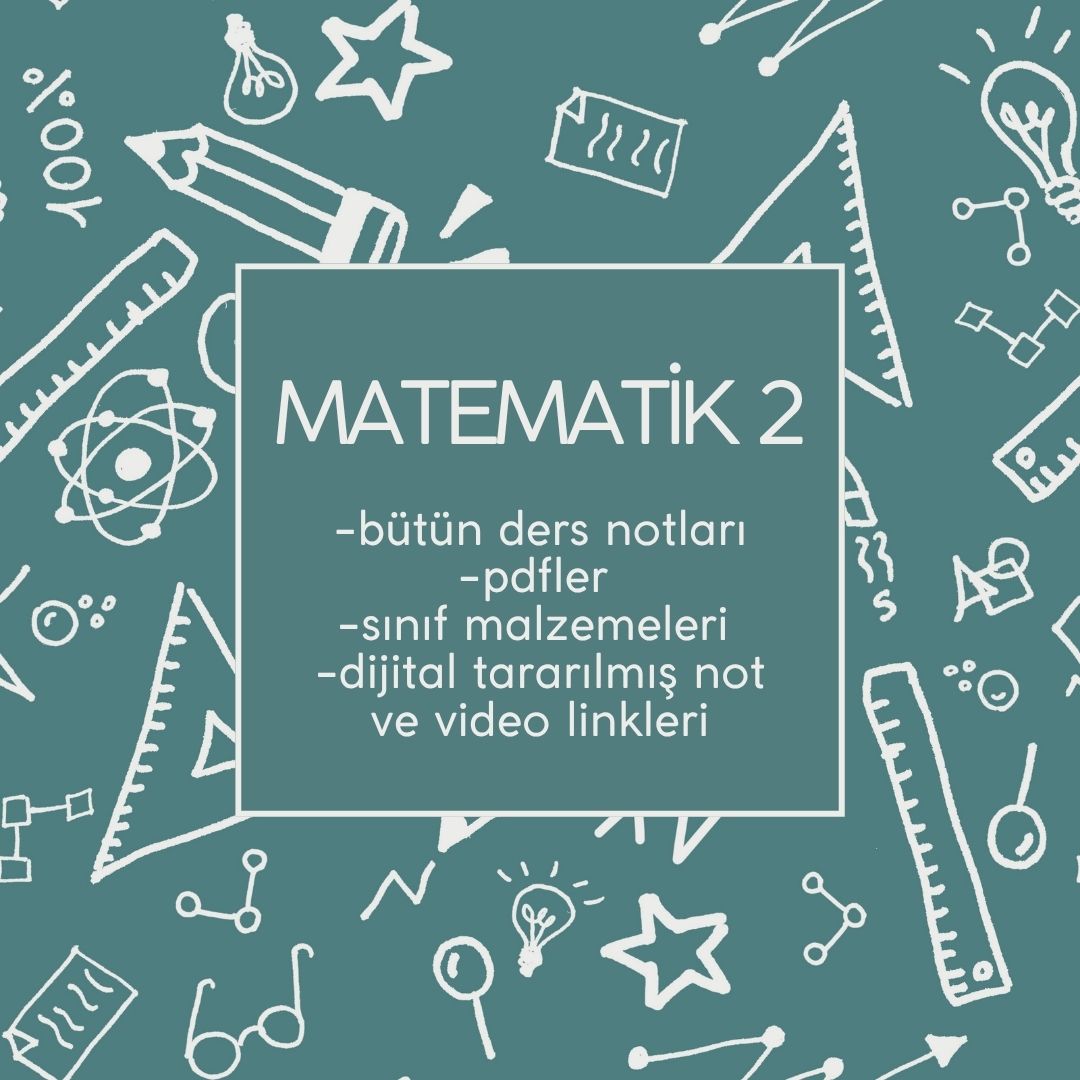 YBS - Matematik 2 ders notu
